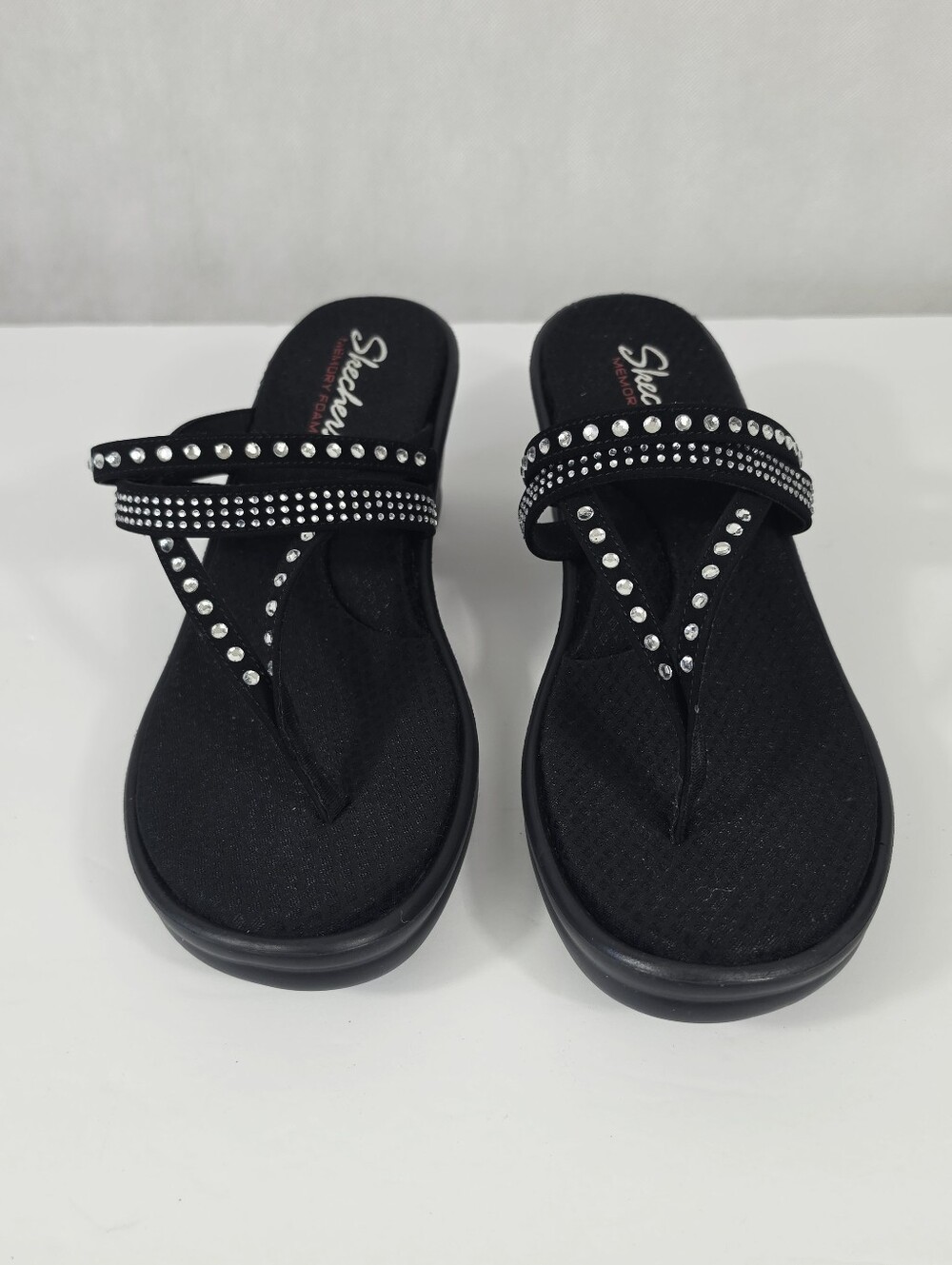Skechers Memory Foam Cali Rumblers Wedge Sandals